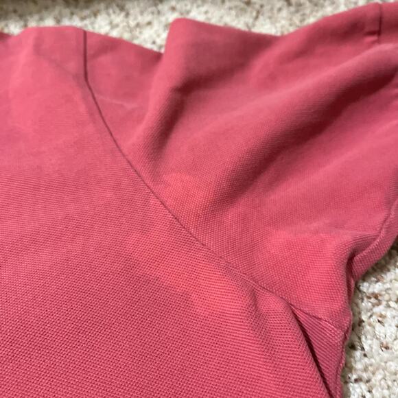 VINTAGE 90s Polo Ralph Lauren Dark Pink Short Sleeve Polo size XL - Picture 4 of 4